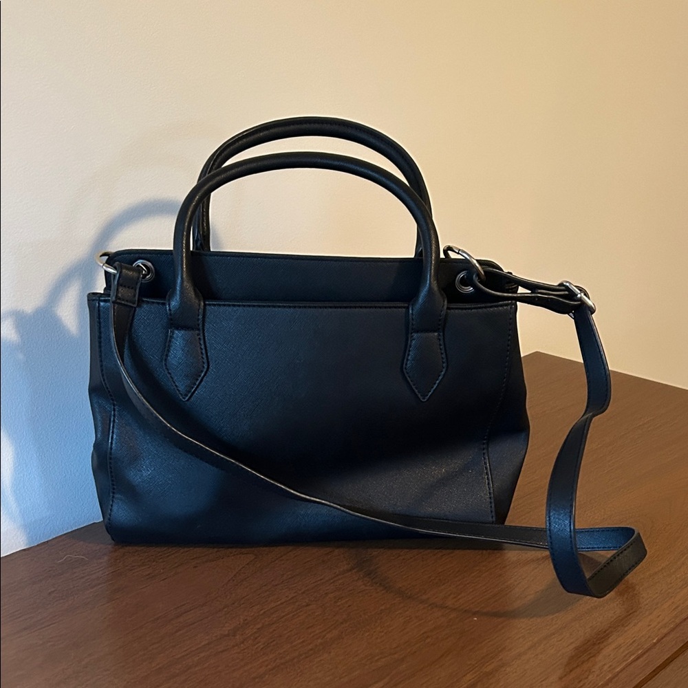 Nine West Elegant Black Satchel - Picture 2 of 3